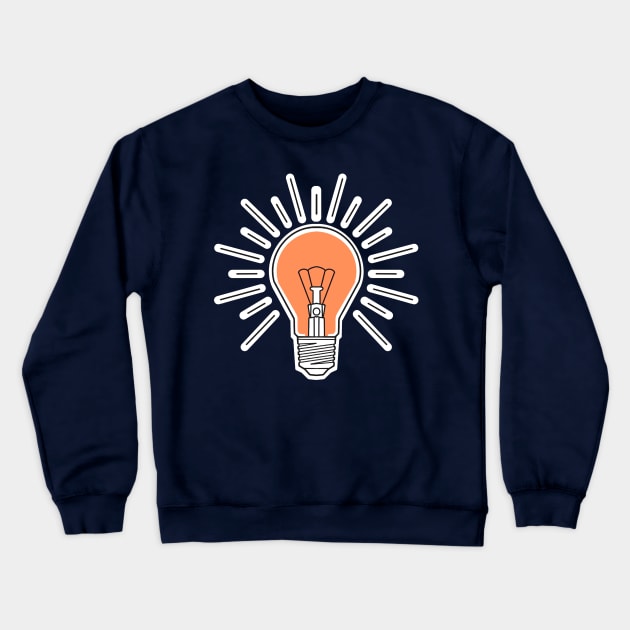 lightbulb Crewneck Sweatshirt by weilertsen